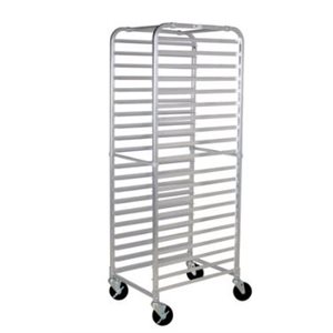 Chariot Mobile Aluminium 20 étagères 15"x26"x70"h (T)