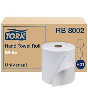 RB8002 - Papier à main Tork Blanc 8" (6 x 800' )