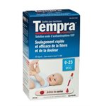 Tempra liquide 0 à 23 mois bte / 25 ml. 0 a 11 KG (W)