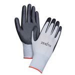 Gants en polyester avec paume enduite de mousse de nitrile noir petit / pr #7 (S)