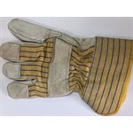 Gants d'ajusteur en cuir fleur de vache à paume renforcée jaune / pr (S)