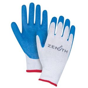 Gants enduits de latex de caoutchouc naturel Large / pr (S)