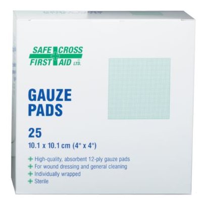 Tampons de Gaze Stériles 4" x 4" bte / 25 #02221