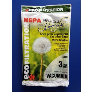 Sacs microfiltre Hepa 595H pour aspirateur DL200 pqt / 3 