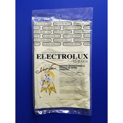 Sacs en papier 12X25JV pour aspirateur Electrolux pqt / 12