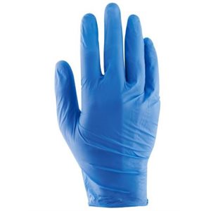 Gant de nitrile - Sans poudre - BLEU - 3.2 MIL