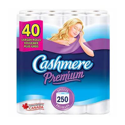 Bathroom tissue 2 plis Cashmere 2pqts / 40 rouleaux (CO)