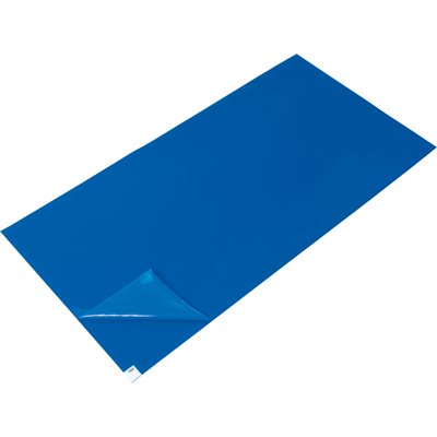 Tapis bleu autocollant poussière 2' x 3' ¾ (4 pqts / 30)